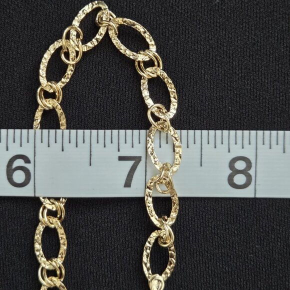 Chunky lightweight 18k gold bracelet - Picture 16 of 16